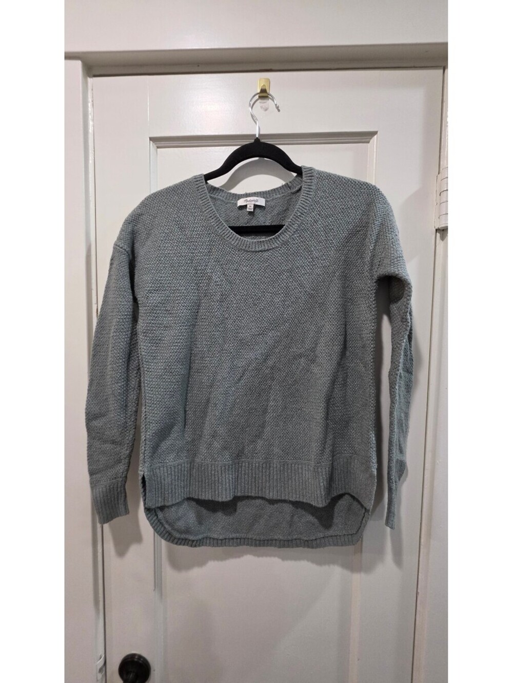 Madewell XS Gray Textured Knit Sweater